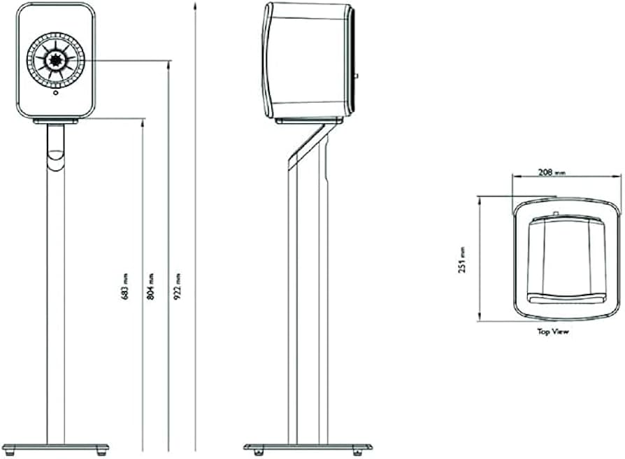 S1 フロアスタンド ホワイト KEF LSX専用 スタンド SP4014AA KEF S1 フロアスタンド | LSX用スピーカースタンド | KEF 日本